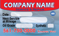 Automotive Oil Change Stickers