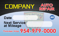 Automotive Oil Change Stickers