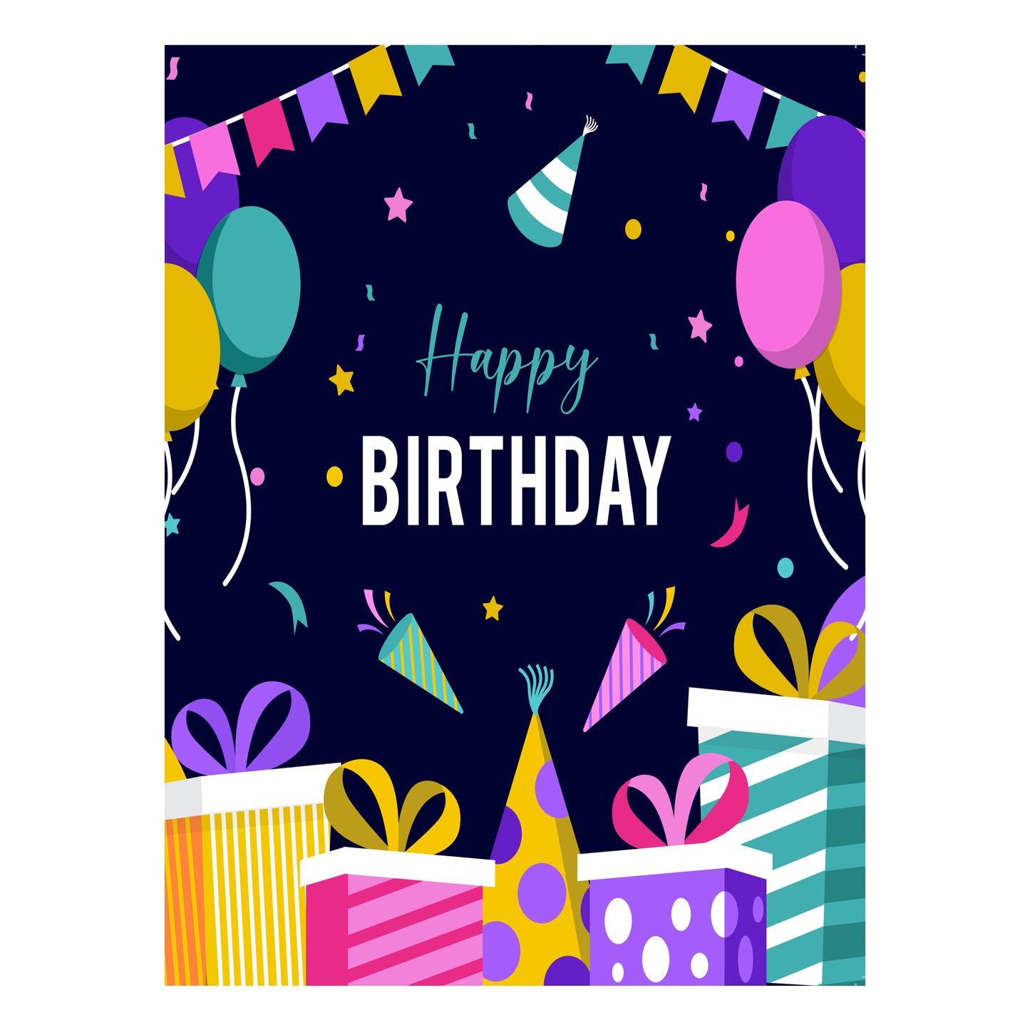 Large 12x9 Birthday Cards Variety Packs – Oversized Greeting Cards with Printed Messages (10, 50 & 100 Count Options)